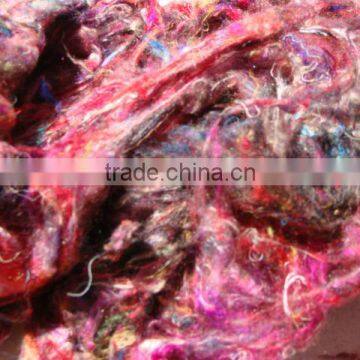 Sari Silk Fibers for Spinners, Weavers, Art and Crafts, Craft Stores,