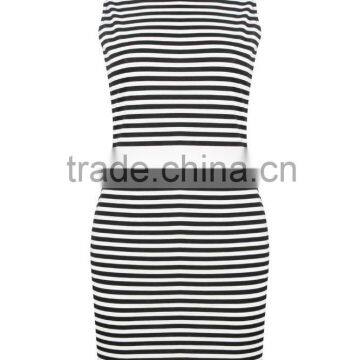 New Fashion Lady Dress Bodycon Fit Dress Tripe High Neck Fashion Dress 2015 photo-4