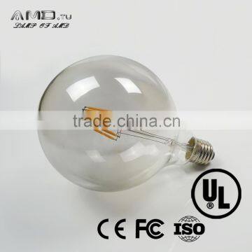 LED Lighting E27 360 Degree Dimmable Gray Cover G125 LED Bulb Filament photo-4