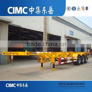 CIMC Gooseneck Skeletal Tri Axle Container Chassis Semi Trailer