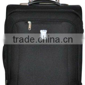 Medium Roller Suitcase Black, Polyester Wheeled Trolley Case, X8002S110001