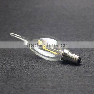 edison led bulbs 360 degree led e14 e27 2w 6w led candle filament 2500 kelvin