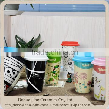 Wholesale products high quality colorful 16oz double wall cup