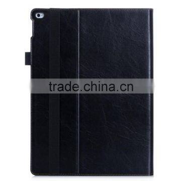 Hot Sale Vintage Card Slots Closure Faux Leather Stand Tablet Cover for Ipad Pro 9.7 Inch With Stylus Pen Strap
