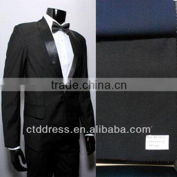 2014 spring coming style !!! One button shawl lapel pure black custom made men tuxedo suit ! finished made suits display !