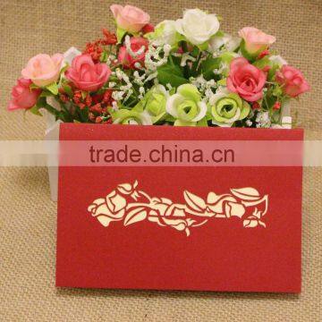 fashion 3D greeting card blessing card gift card for wedding invitation card