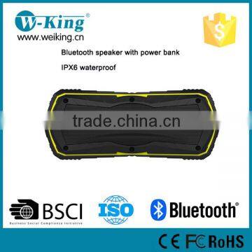 4.1 Bluetooth Speaker With Power Bank Function Water Resistent Ipx67 4000mah Charger Wireless BT Speaker 10W photo-4