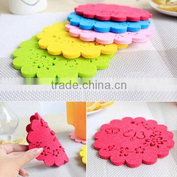 50 pcs/set Fashion Creative Cup Mat Coasters Insulation Mat Protect Desk Small Gift Table mat