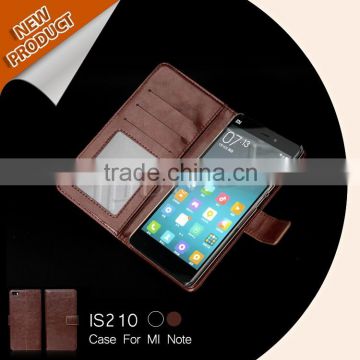 2015 new products leather mobile phone case for MI Note