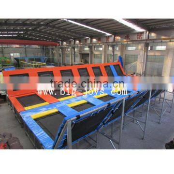 New design indoor trampoline park,large trampolines with foam pit for sale