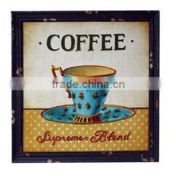 Wall Decoration Jute Printing With Coffee