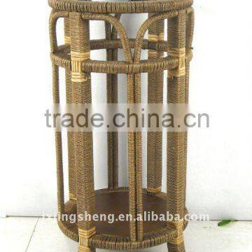 Wooden and rattan umbrella holder products