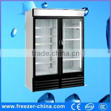 commercial single glass door soft drink display refrigerator