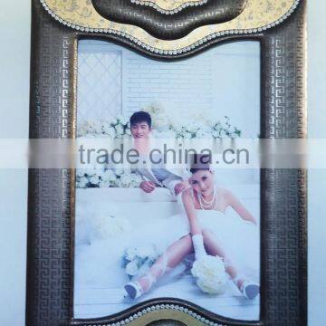 Fashional wedding photo frame,custom made leather photo frames,plastic picture frame