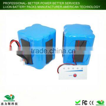 protable battery pack high capacity rechargeable 11.1v lifepo4 battery pack