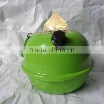 P1208 LED Spray Painted Green Garden Tumble Torch