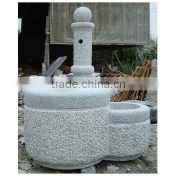 Outdoor Granite Trough Fountain