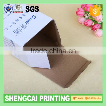 Inside kraft color corrugated paper box for cup packing