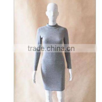 2016 Long Sleeve Sapndex Dresses Autumn Dresses High Collar Sexy Bandage Bottoming Women Casual Dress photo-3