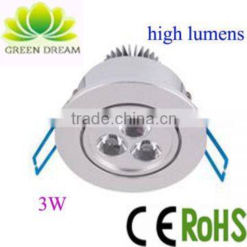 high lumen factory price dimmable led drop ceiling spot lights fixture with CE RoHs approved