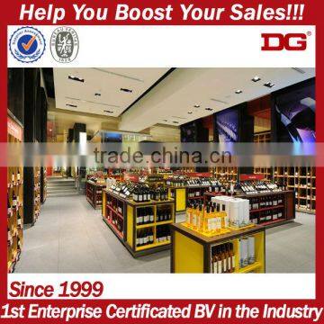 Factory retail ODM/OEM led glass wine display cabinet