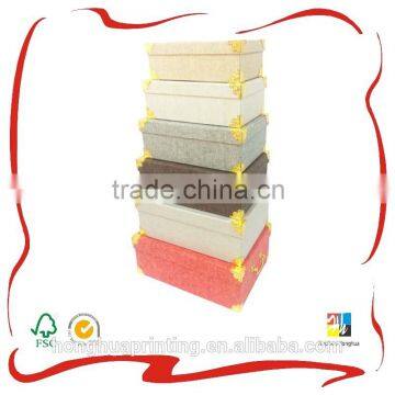 high quality different colors garment packaging box