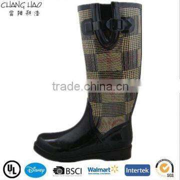 (CH.W096) High heel rubber boots women new design latest rain boots ladies