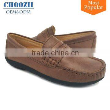 Choozii Classic Long Fashion Italian Leather Men Casual Shoes for Children Boys