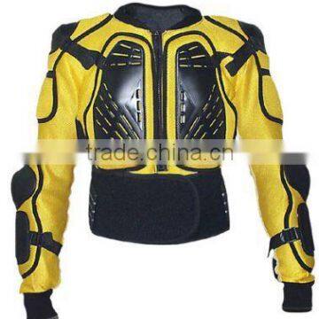 Yellow & Black Motorcycle Body Armor Shirt Jacket Motocross Racing Full Body Protector