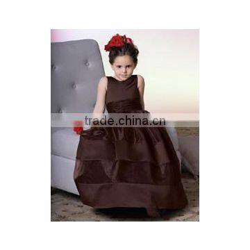 Beautiful and high quality organza flower dress or ball gown tulle flower girl dress or plus size flower girl dress