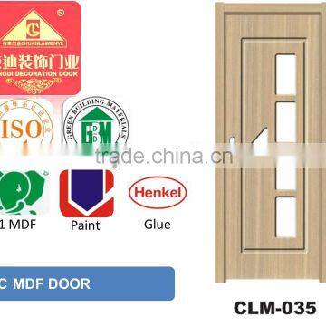 CLM035mdf pvc door for Pakistan