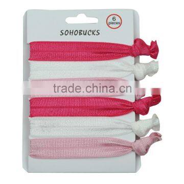 Pink tie dye ponytail holder