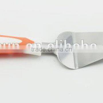 18-0 Stainless Steel Body Cake Turner Soft Plastic Handle photo-2