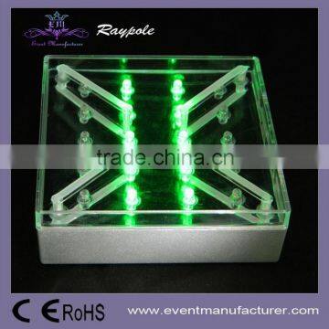 Remote Controlled 4 Inch Bottle/wine/floral Vase Led Ice Cube Light Base for Party/wedding/housing Decor