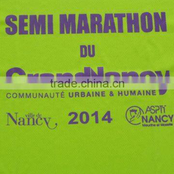 Round Neck Raglan Sleeves Word Fluorescence Color Printing Dry Fit Plain T-shirts photo-3