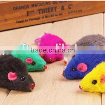 Long Haired Mice Cat Toy Funny colored Fur Mice Toy For Kitten