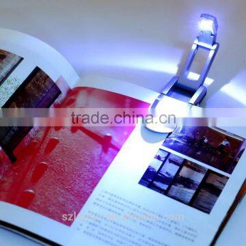 2016 super Bright clip on LED Book Light reading Booklight lamp bulb For Kindle