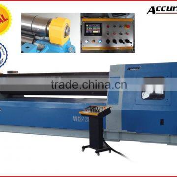 W12-30*2500 CNC Touch Screen Hydraulic Plate Sheet Rolling Bendr Machine With PLC