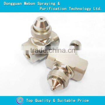 adjustable water misting air atomizing nozzle