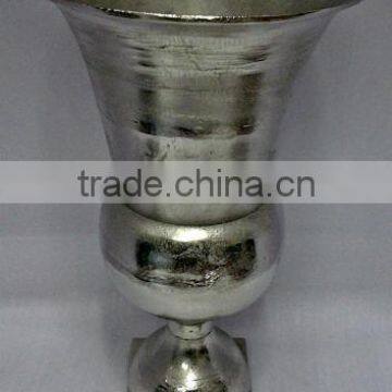 Aluminium Metal Flower Vase Planter Shiny Finish