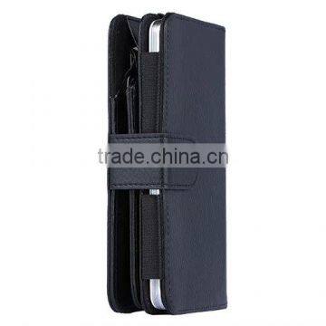 Mobile Phone Leather Wallet With Card Holder Smart Phone Leather Case photo-4