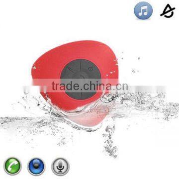 Portable Mini Water Resistant Triangle Bluetooth Speaker With Stereo Bathroom Music Player (Suction Cup)