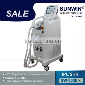 Shrink Trichopore Ipl Shr Germany 590-1200nm Lamp Beauty Machine For Sale