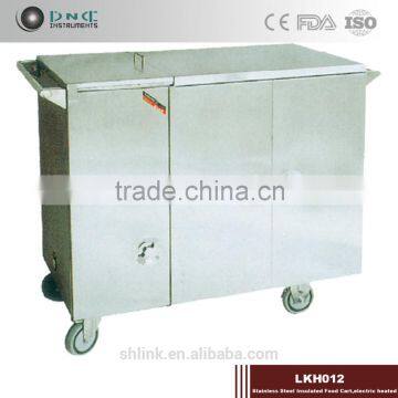 LKH012 Stainless Steel Insulated Food Cart,electric Heated Medical Trolley