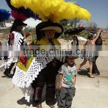 ZPDECOR Factory Wholesale Large Size From 28 to 30inch Striped Ostrich Feathers for Morelos Carnival photo-6