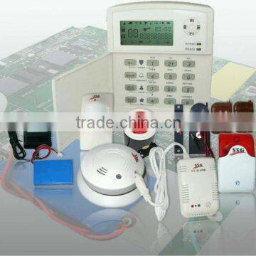 Wired/Wireless GSM alarm system with LCD Display