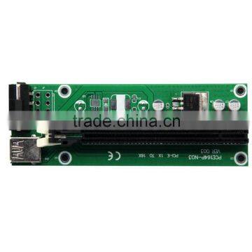 USB 3.0 PCI-E Express 1x To16x Extender Riser Board Card Adapter SATA Cable photo-6