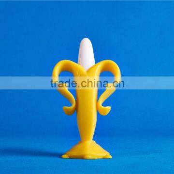 Amazon Best Selling Factory Wholesale Baby Banana Teether Toothbrush, Baby Training Toothbrush photo-4