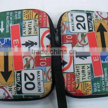 GC-Jersey Fabric Nylon Zipper Closure Portable Cable Eva Package photo-2