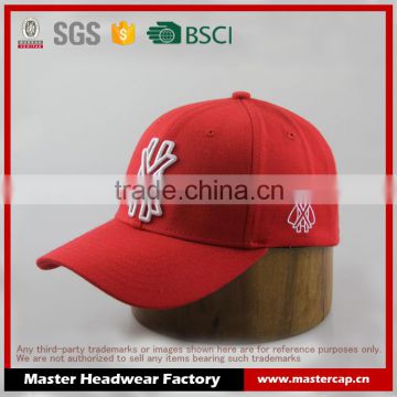 spandex wool/acrylic embroidery flex fitted cap